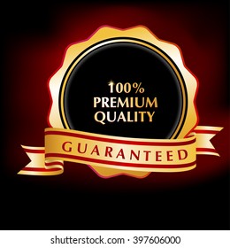  premium quality badges gold  border with  gold ribbon