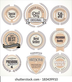 Premium quality badges and labels