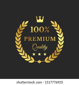 Premium Quality Badges Vector Illustration
