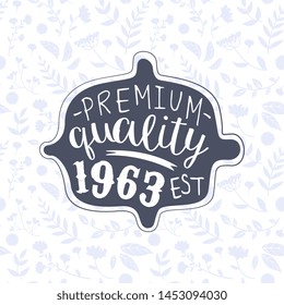 Premium Quality Banner Template, Retro Vintage Badge or Label Vector Illustration