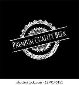 Premium Quality Beer chalk emblem