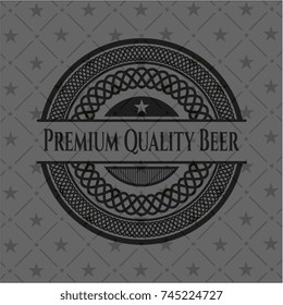 Premium Quality Beer dark emblem. Retro