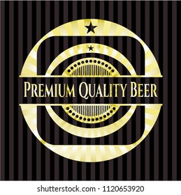 Premium Quality Beer gold emblem