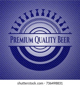 Premium Quality Beer with jean texture