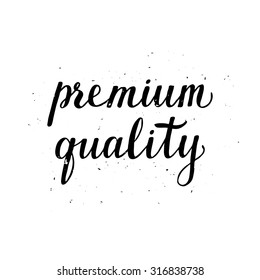 Premium quality beer label. Typographic poster with hand drawn quote. Lettering with grunge texture.