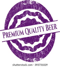 Premium Quality Beer rubber seal with grunge texture