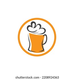 premium quality of Beer Vintage Logo Design Template Inspiration Vector Illustration