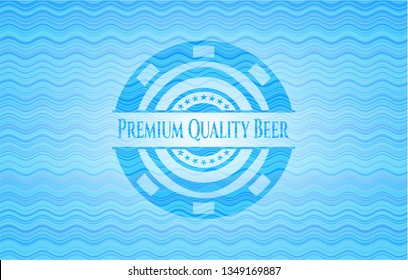 Premium Quality Beer water wave badge.