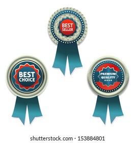 Premium Quality and Best Choice Label / Bestseller label . Eps 10