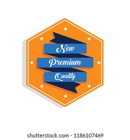 Premium Quality with Blue Ribbon Banner