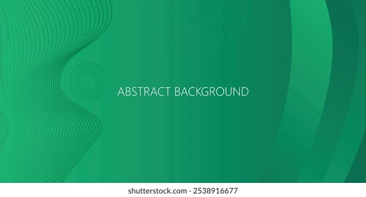 Premium quality bottle green abstract background, Dynamic bottle green background pattern, Modern flowing wavy lines, Fluidity backgrounds