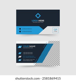 Premium quality business card template design with a modern and elegant aesthetic