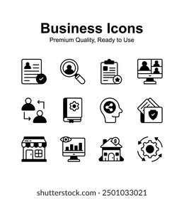 Premium quality business icons, easy to use and download