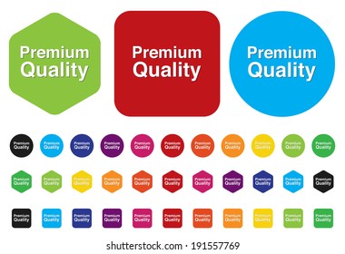 premium quality button