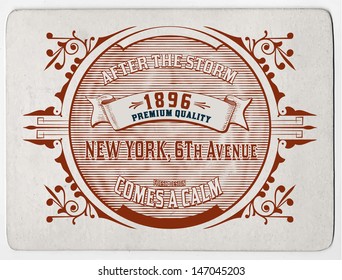 Premium Quality card. Baroque ornaments and floral details | Old paper texture background, Engraving style