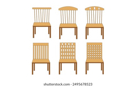 Premium quality chair vector illustration for use.