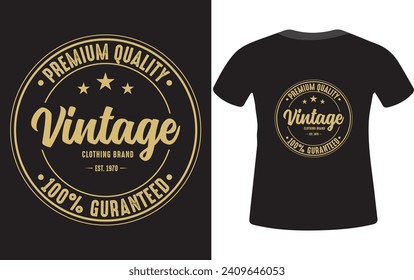 Premium quality clothing brand vintage design svg