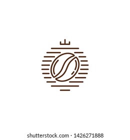 Premium quality coffee, best product. Vector logo icon template