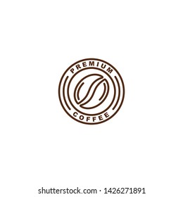 Premium quality coffee, best product. Vector logo icon template