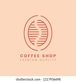 Premium quality coffee shop logo vector