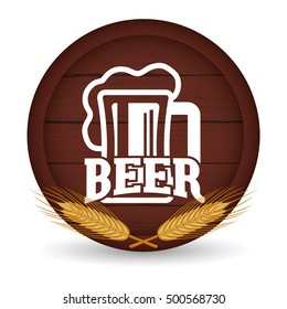 premium quality craft brew beer vector illustration design