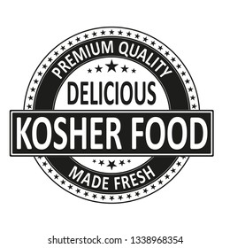 premium quality delicious kosher food made fresh badge stamp