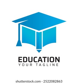 Premium Quality education college coaching academy abstract modern minimalist 3d colorful logo design template