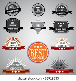 Premium Quality end Best Choice Labels