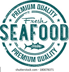 Premium Quality Fresh Seafood Stamp