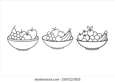 Premium Quality Fruits Silhouette Vector Designs