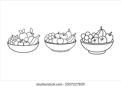 Premium Quality Fruits Silhouette Vector Designs