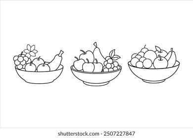 Premium Quality Fruits Silhouette Vector Designs