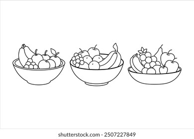 Premium Quality Fruits Silhouette Vector Designs