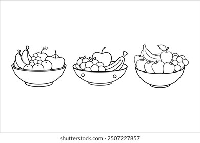 Premium Quality Fruits Silhouette Vector Designs