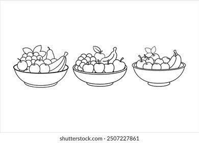 Premium Quality Fruits Silhouette Vector Designs