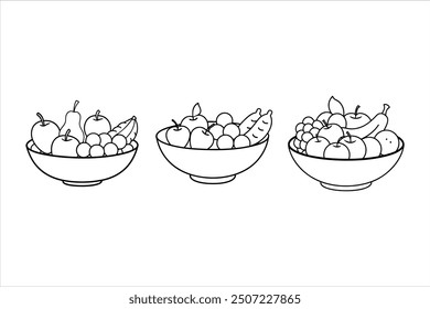 Premium Quality Fruits Silhouette Vector Designs