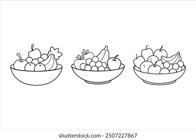 Premium Quality Fruits Silhouette Vector Designs