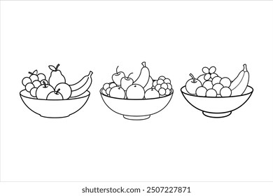 Premium Quality Fruits Silhouette Vector Designs