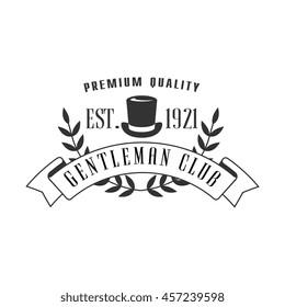 Premium Quality Gemtleman Club Label Design