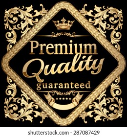 Premium quality gold emblem