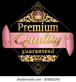 Premium quality gold emblem