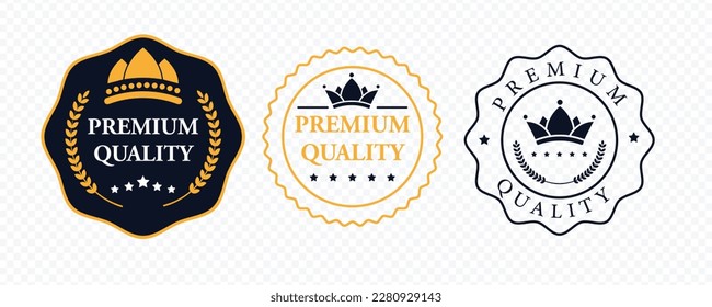 Premium Quality Gold Medal Sign Seal Icon