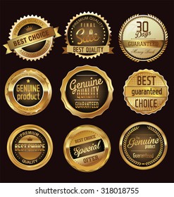 Premium quality golden badges