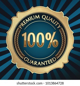 Premium quality golden emblem