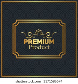 premium quality golden frame