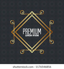 premium quality golden frame