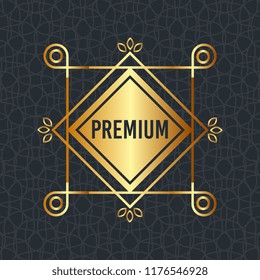 premium quality golden frame