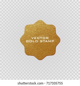 Premium quality golden label .Gold sign. Shiny, luxury badge. Best choice, price. Limited edition. Sale sticker. Logo of trendy star shape. Sunburst design elements. Gold postal stamp and postmark.