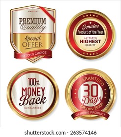 Premium quality golden labels