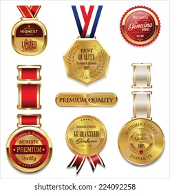 Premium quality golden medal collection